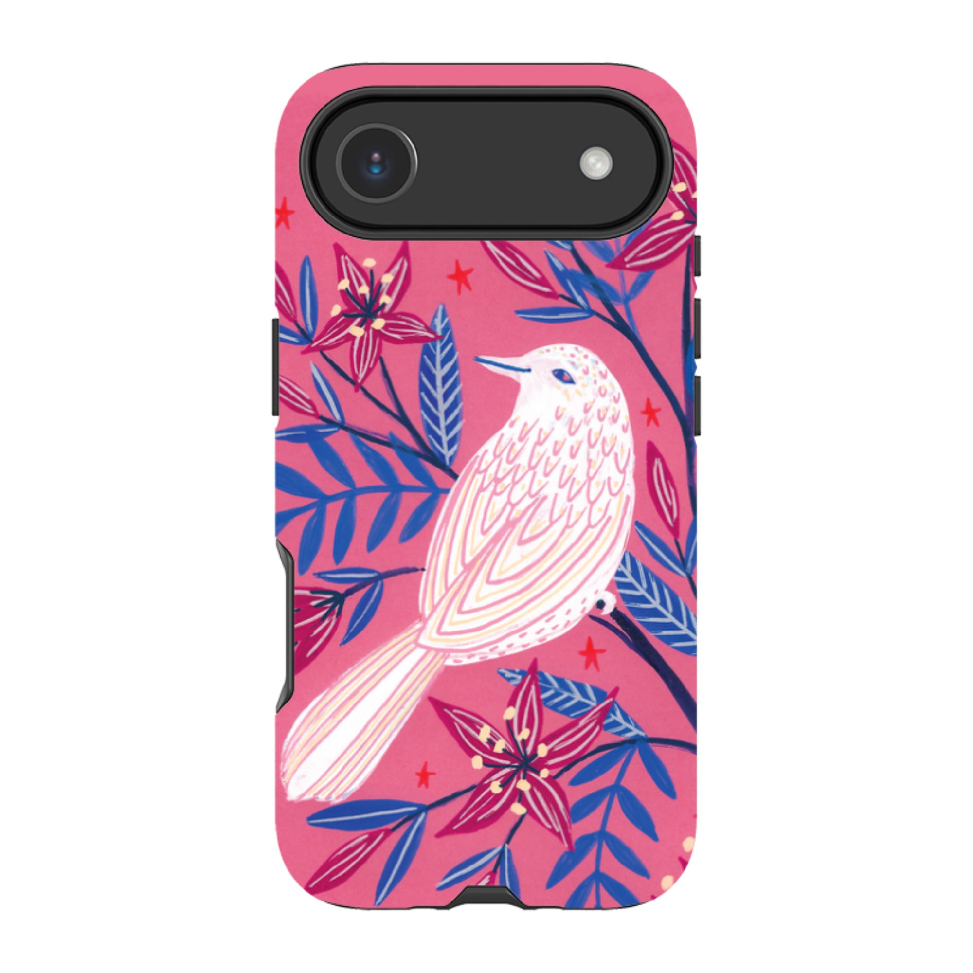 iPhone Tough Case - Pink Bird By Lee Foster Wilson