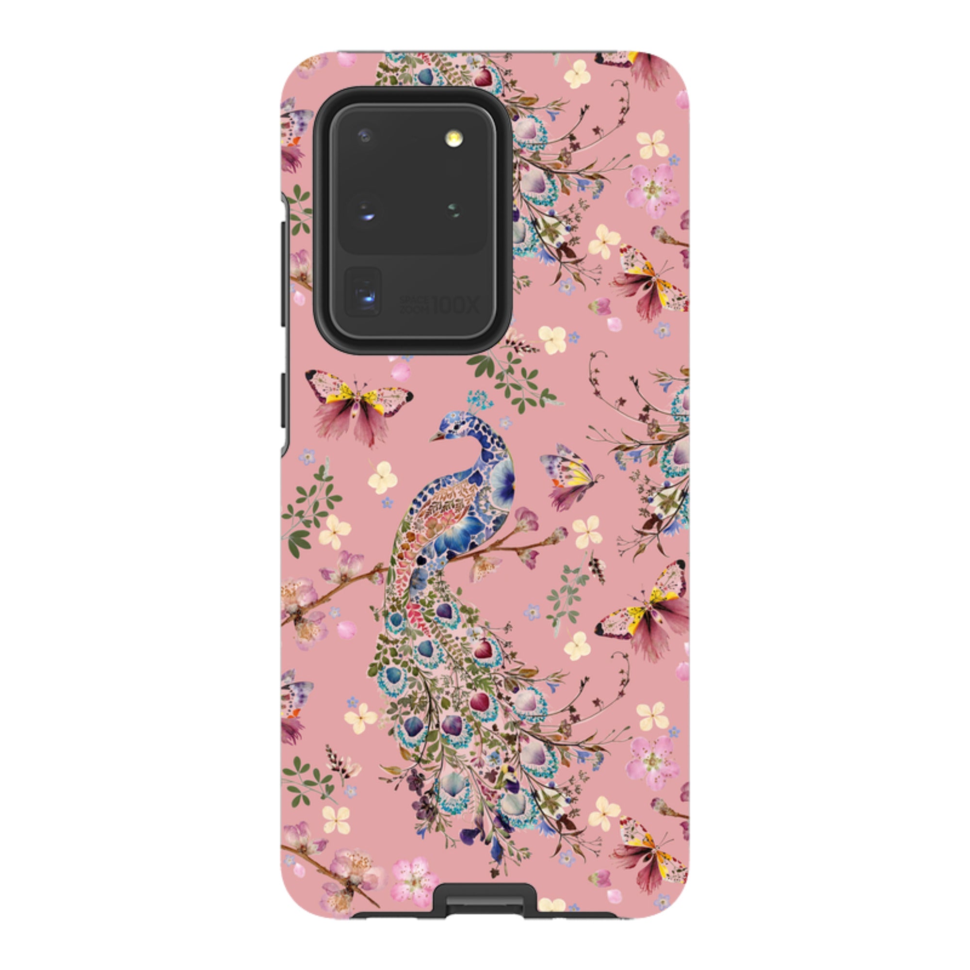 Samsung Tough Case - Peacock and Cherry Blossoms Lupine By Helen Ahpornsiri