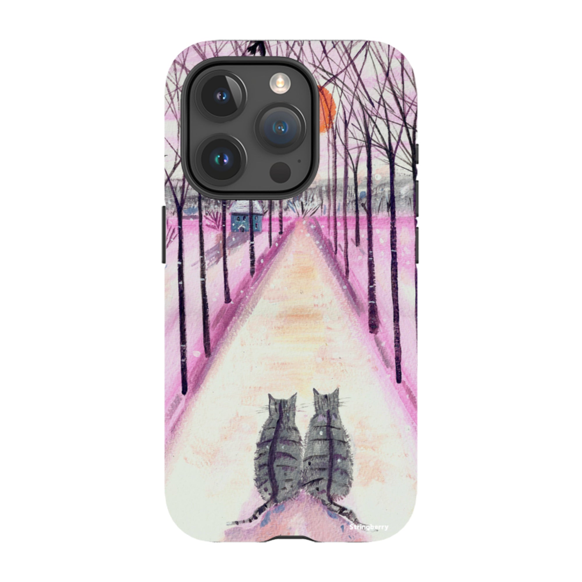 iPhone MagSafe Tough Case - Winter Cats By Mary Stubberfield