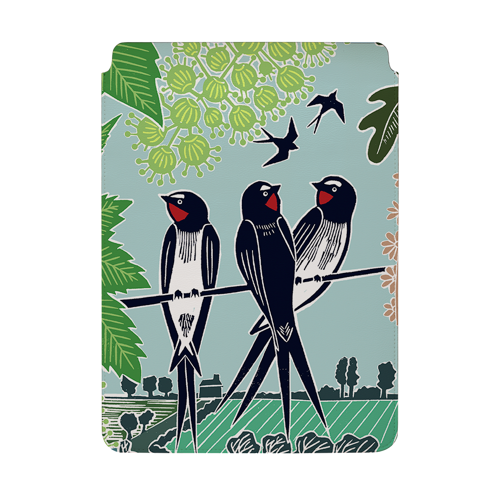 Swallows By Kate Heiss Laptop, Kindle & iPad Sleeve