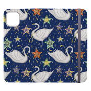 Swan Pattern By Catherine Rowe Wallet case