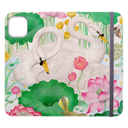 Swans Wallet Case By Bex Parkin
