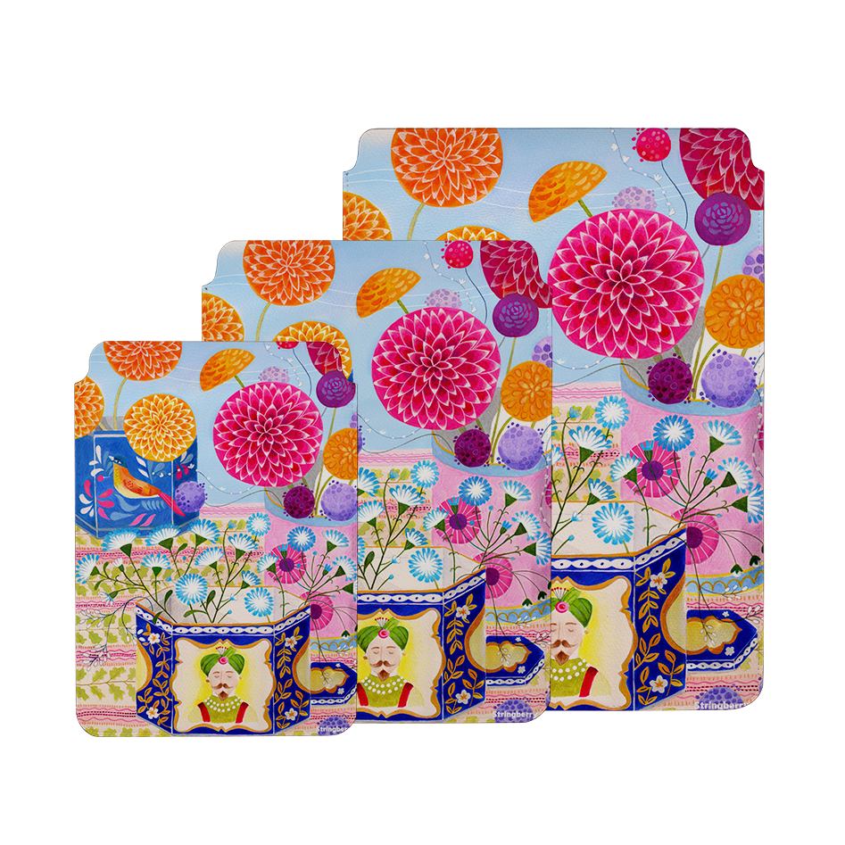 Tea Caddies By Bex Parkin Laptop, Kindle & iPad Sleeve