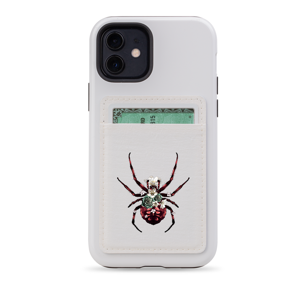 Tracy's Spider MagSafe Wallet- White
