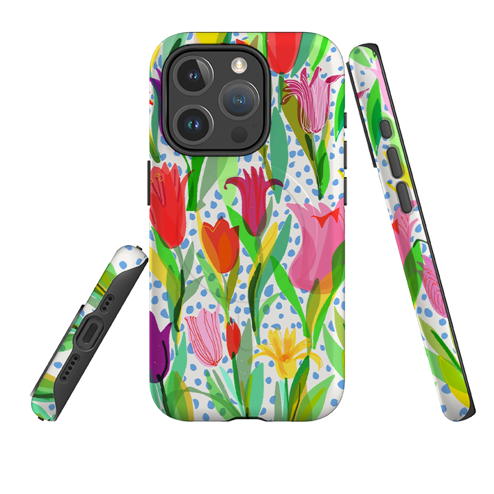 iPhone MagSafe Tough Case -  Tulips By Sarah Campbell