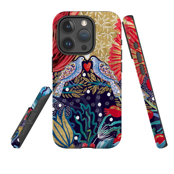 iPhone Tough Case - Turtle Doves By Emma Frances Grant