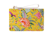 Vale Floral Yellow Clutch Bag