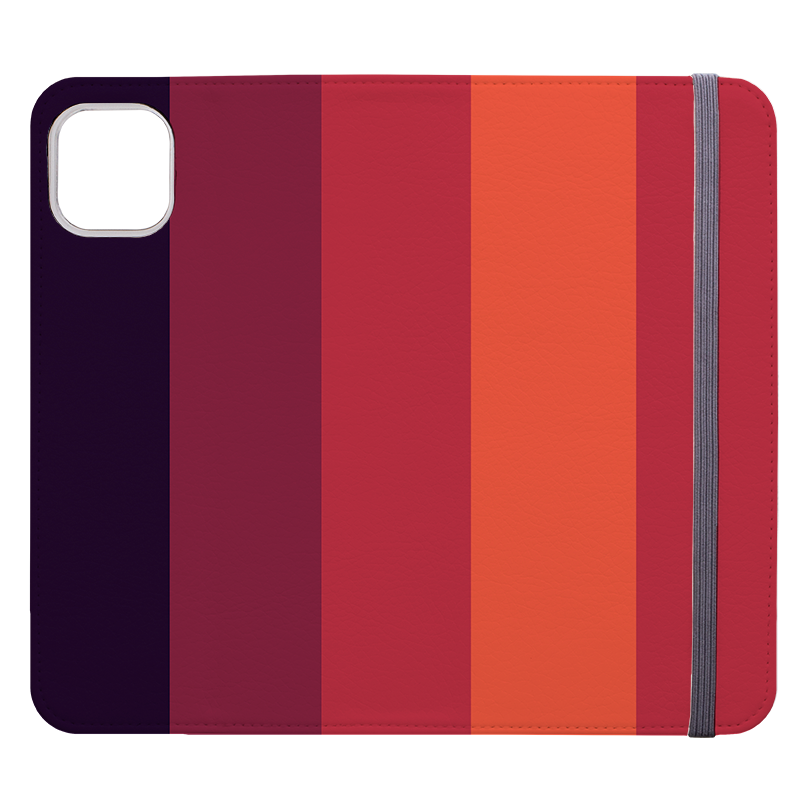 Vertical Stripe Wallet Case Tokyo Chroma