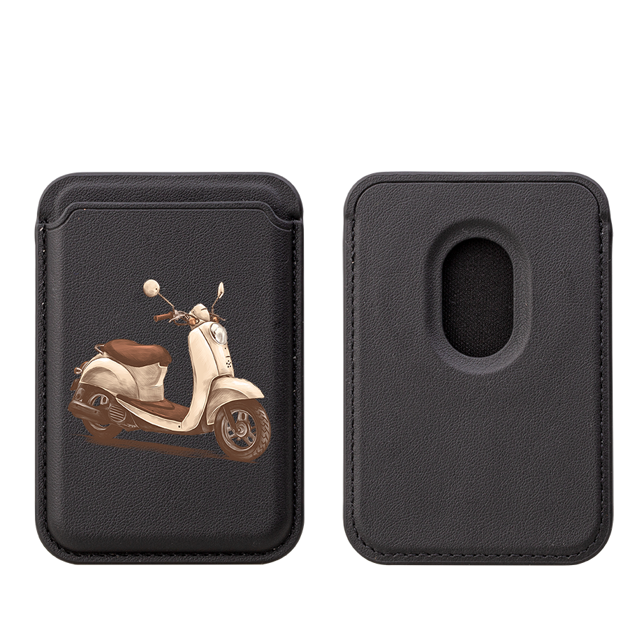 Vespa MagSafe Wallet- Black