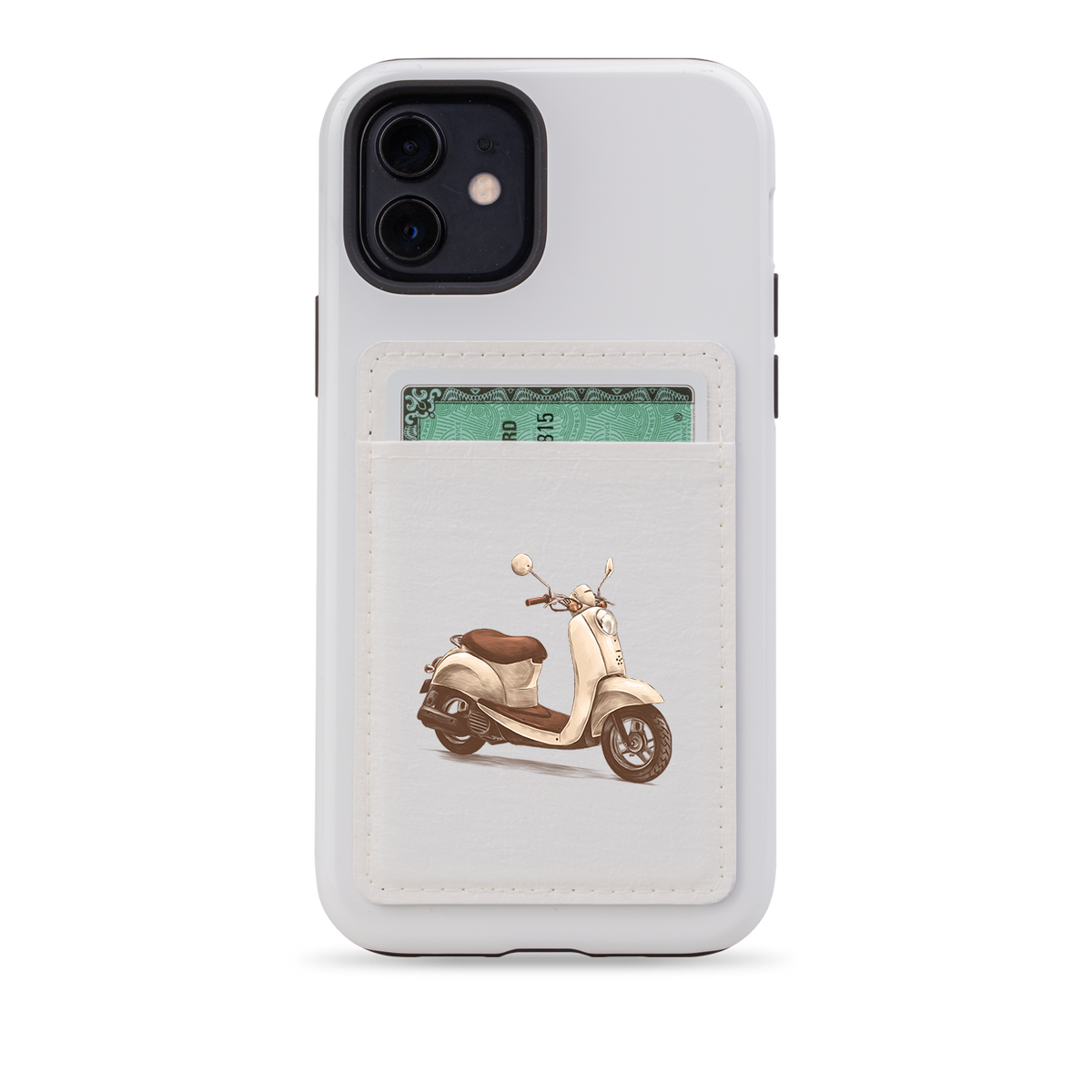 Vespa MagSafe Wallet- White