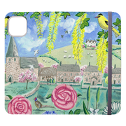 Village Floral Wallet Case By Mary Stubberfield