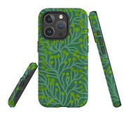 iPhone MagSafe Tough Case - Vine Green and Teal By Katherine Quinn