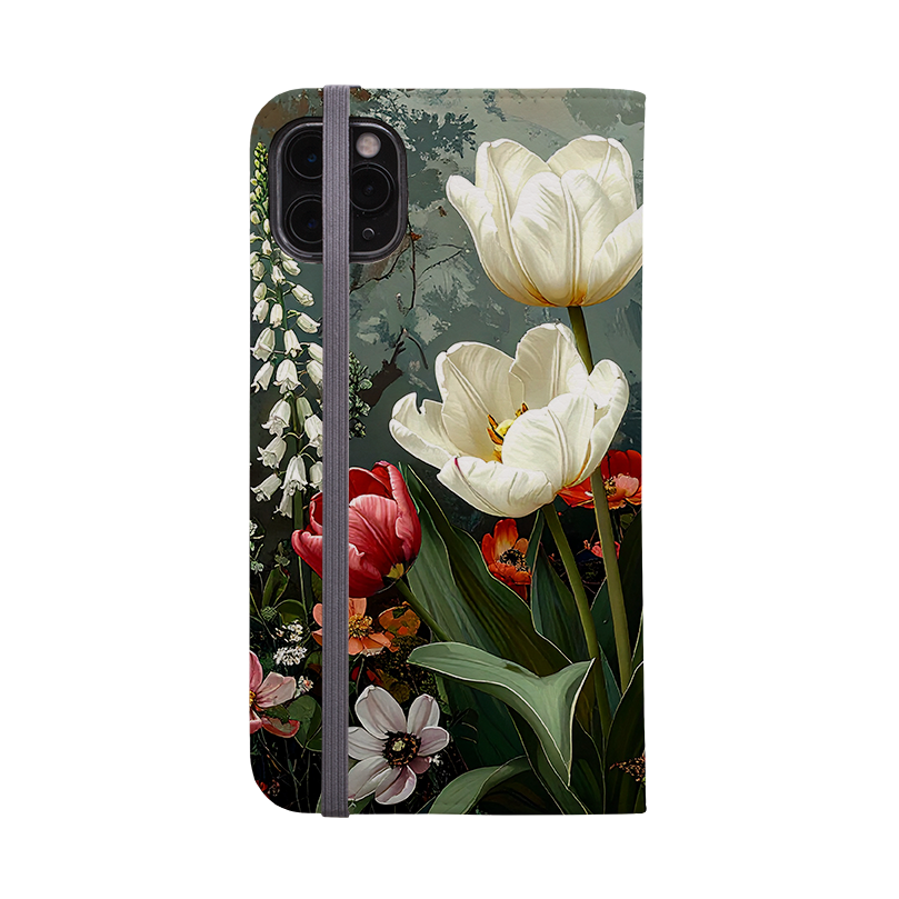 Vyne White Tulips Wallet Case