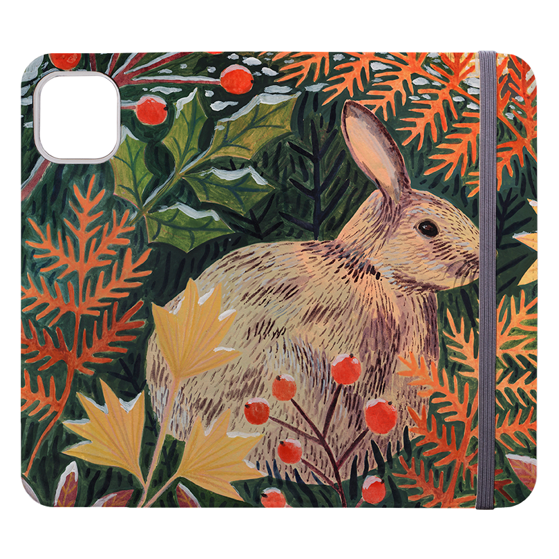 Rabbit Wallet Case By Lee Foster Wilson