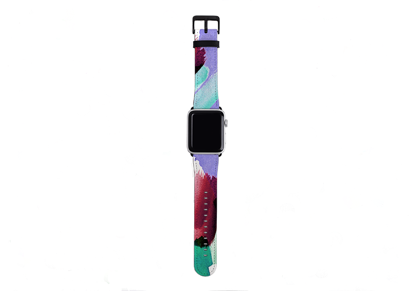 Watercolour Amethyst By Kitty Joseph Apple Watch Strap