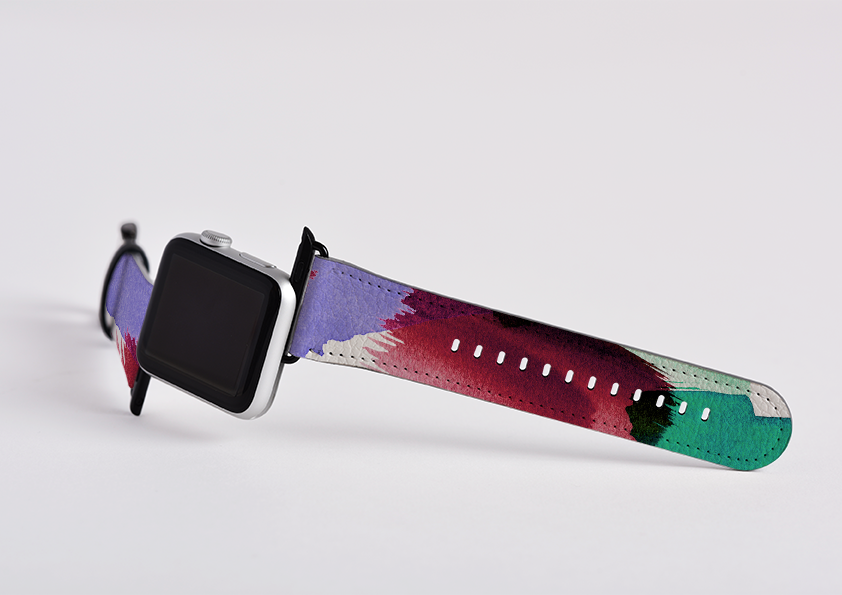 Watercolour Amethyst By Kitty Joseph Apple Watch Strap