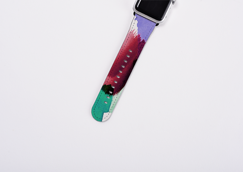Watercolour Amethyst By Kitty Joseph Apple Watch Strap