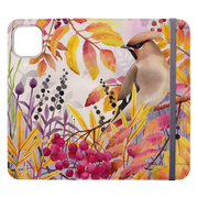 Waxwings Wallet Case By Bex Parkin