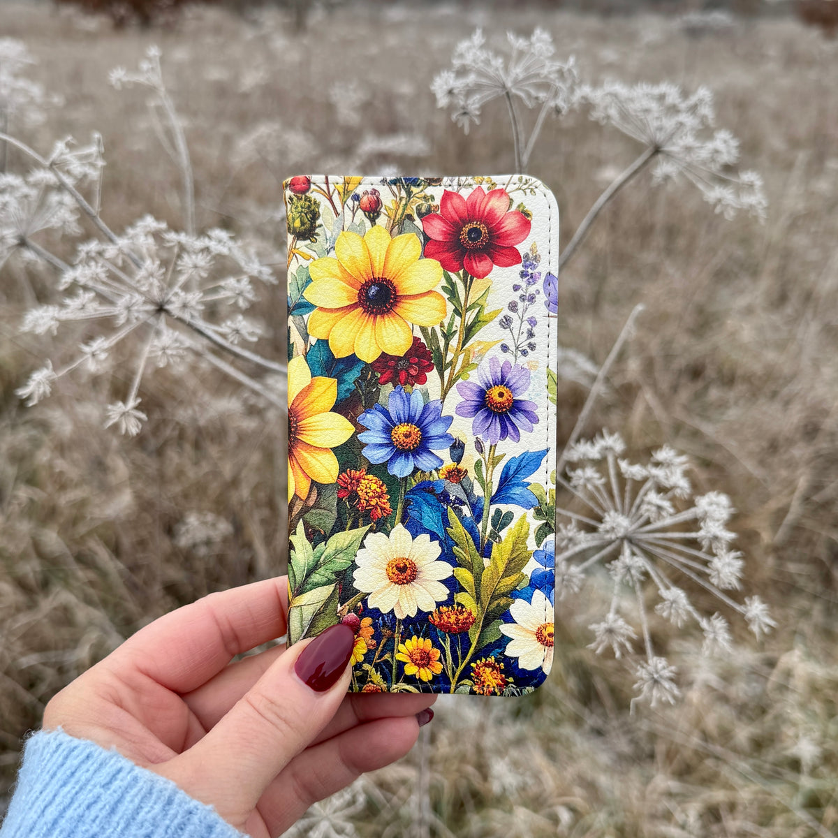 Westend Floral Brieftaschen-Schutzhülle