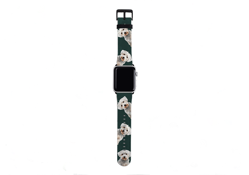 Westiepoo Forest Green Apple Watch Strap
