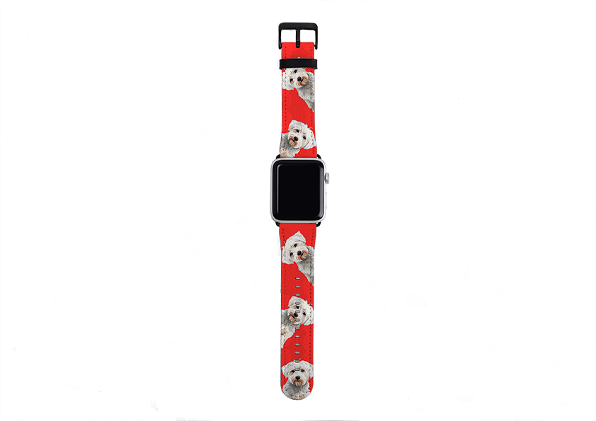 Westiepoo Mell Red Apple Watch Strap