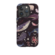 iPhone Tough Case - Whale Song Grape By Katherine Quinn