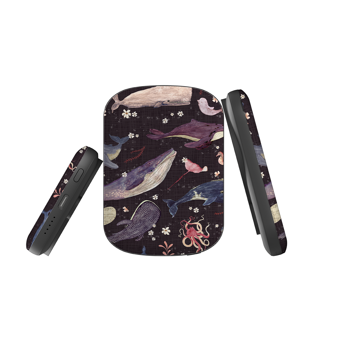 MagSafe Power Bank - Whale Song Grape By Katherine Quinn