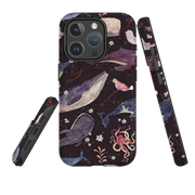 iPhone MagSafe Tough Case - Whale Song Grape By Katherine Quinn