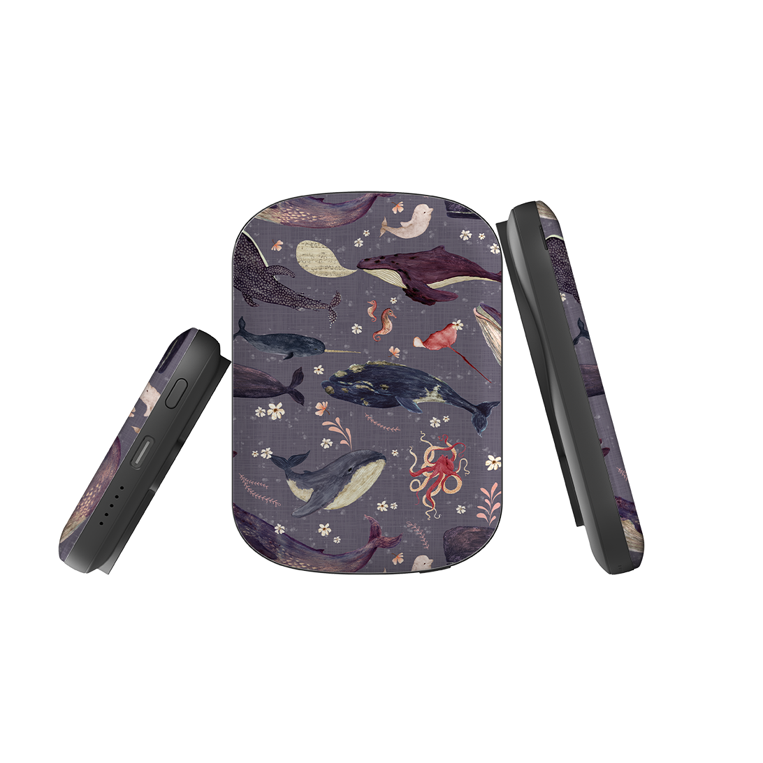 MagSafe Power Bank - Whale Song Lavender By Katherine Quinn