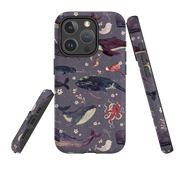 iPhone MagSafe Tough Case -  Whale Song Lavender by Katherine Quinn