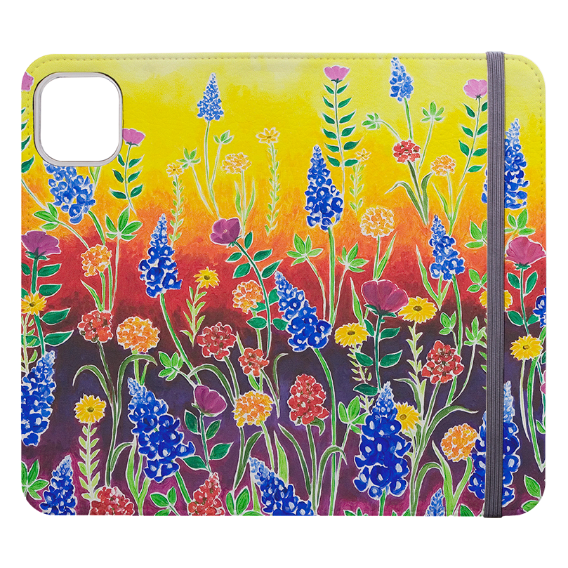 Wildflower Fantasy Wallet Case By Linda Calvert Jacobson