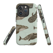 iPhone MagSafe Tough Case - Wild Flower Whales By Katherine Quinn