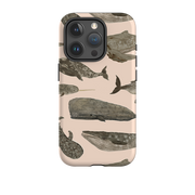 iPhone Tough Case - Wild Flower Whales II By Katherine Quinn