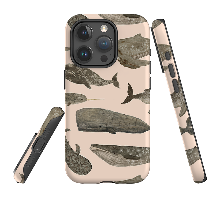 iPhone Tough Case - Wild Flower Whales II By Katherine Quinn