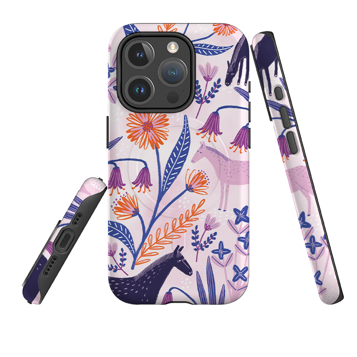 iPhone MagSafe Tough Case -  Wild Ponies By Lee Foster Wilson