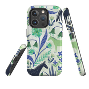iPhone MagSafe Tough Case -  Wild Ponies Green By Lee Foster Wilson