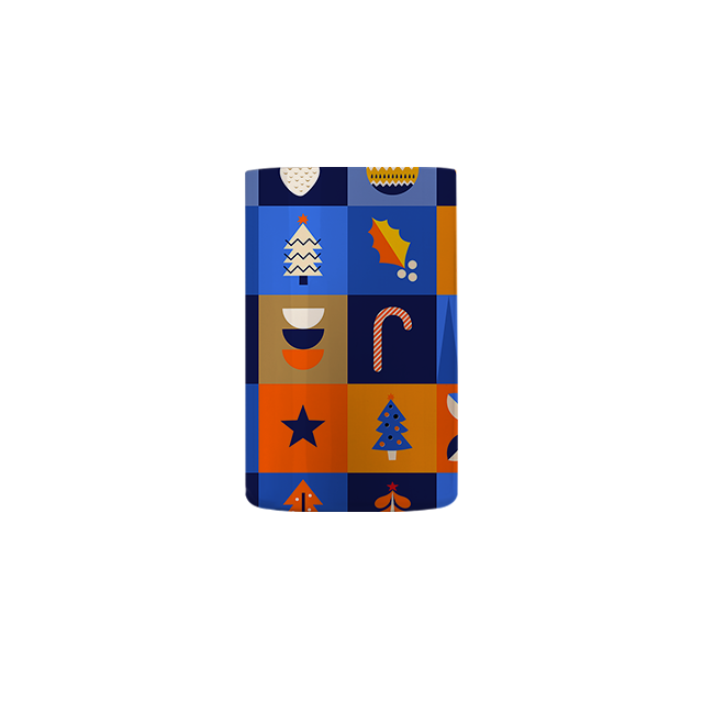 Wine Chiller Bucket Xmas Mosaic