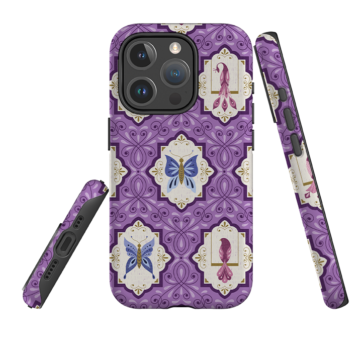 iPhone MagSafe Tough Case -  Wingframes Med Purple By Jenny Zemanek