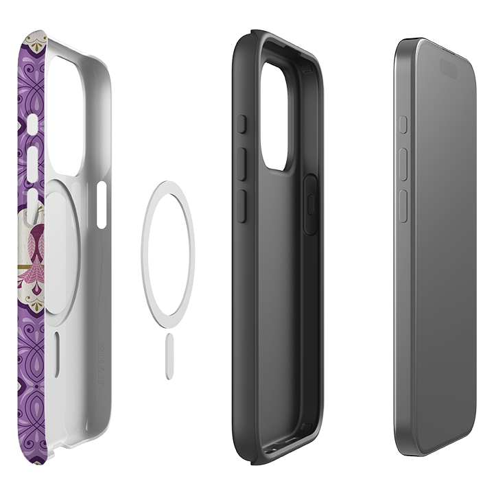 iPhone MagSafe Tough Case -  Wingframes Med Purple By Jenny Zemanek