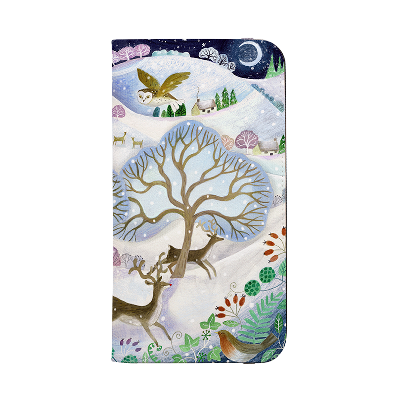 Winter Deer Wallet Case By Bex Parkin