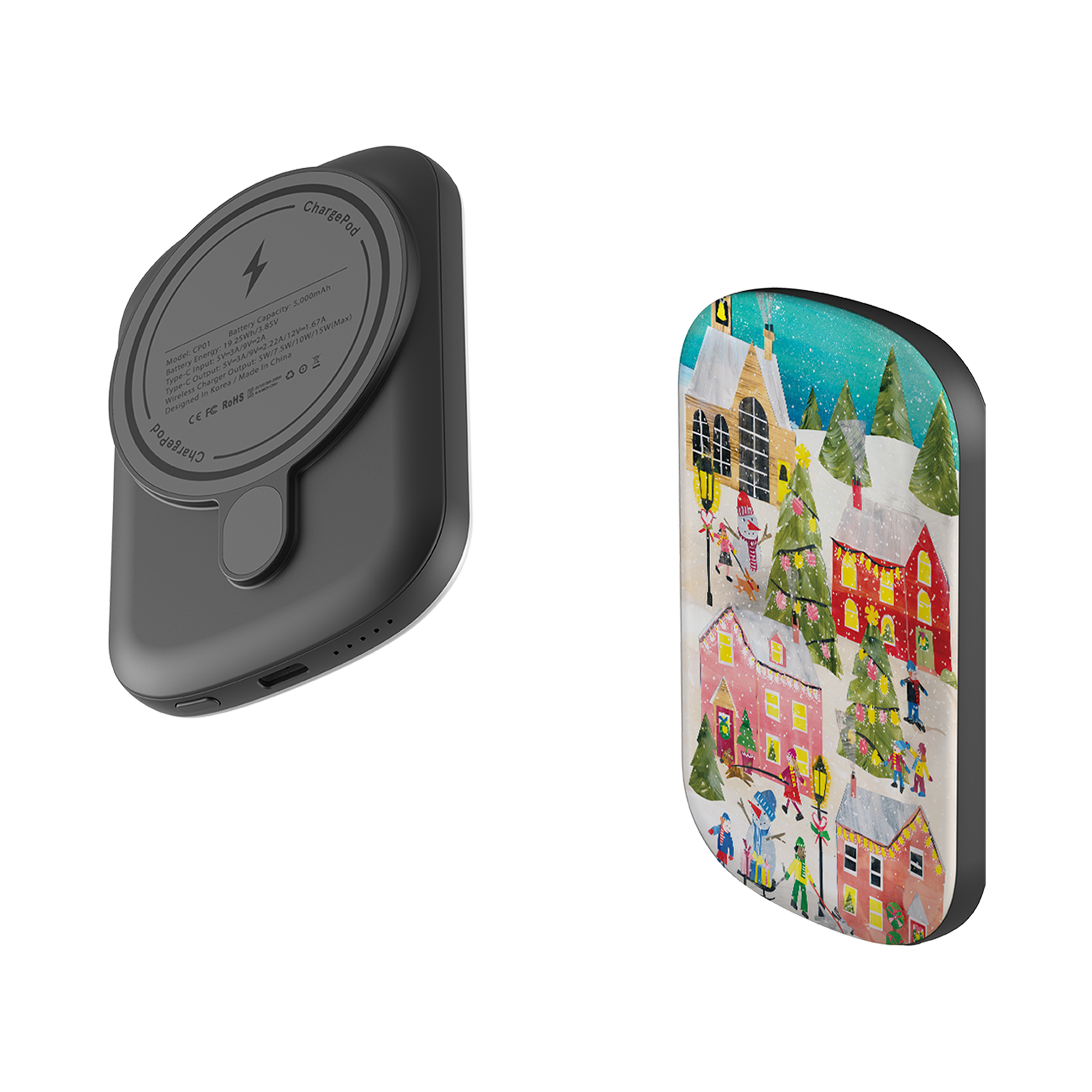 MagSafe Power Bank - Winter Village By Tracey English