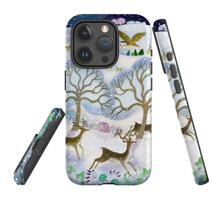 iPhone Tough Case - Winter Deer By Bex Parkin
