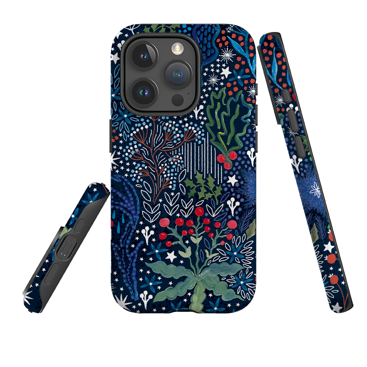 iPhone Tough Case - Winter Flowers I By Emma Frances Grant