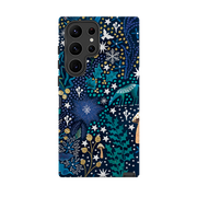 Samsung Tough Case - Winter Flowers Teal By Emma Frances Grant