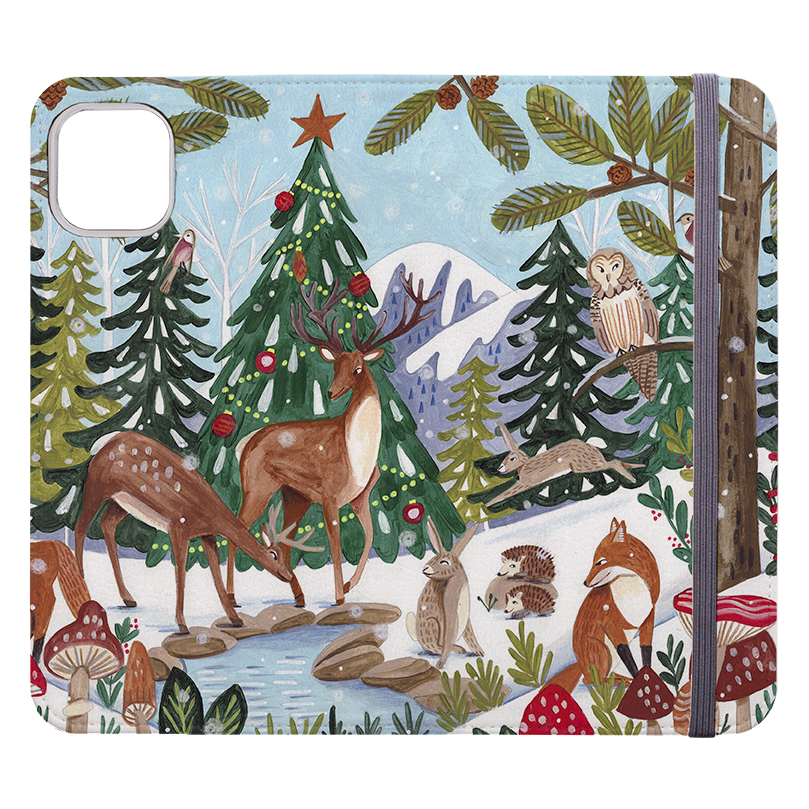 Winter Forest Wallet Case By Caroline Bonne Muller