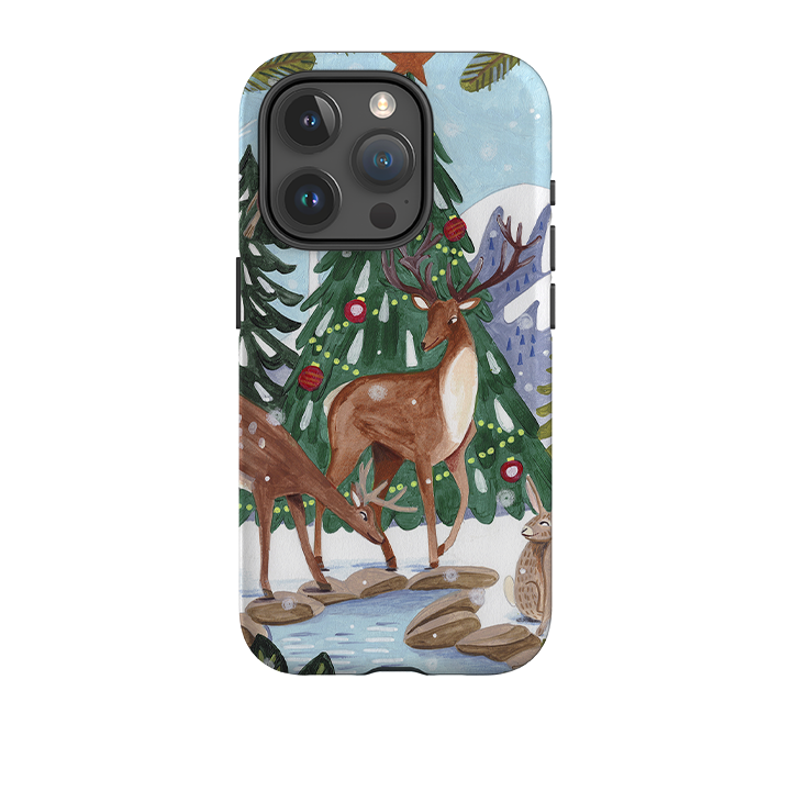 iPhone Tough Case - Winter Forest By Caroline Bonne Muller