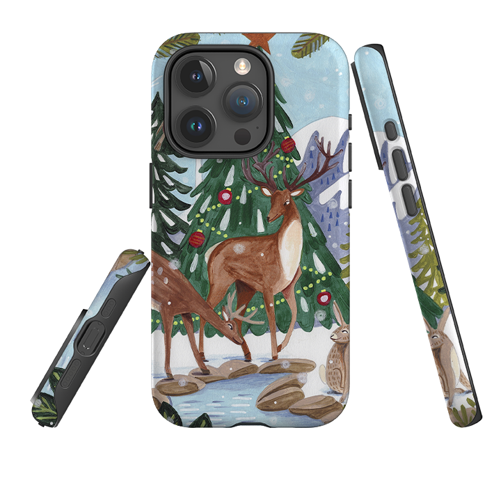 iPhone Tough Case - Winter Forest By Caroline Bonne Muller