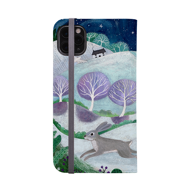 Winter Hares Wallet Case By Bex Parkin
