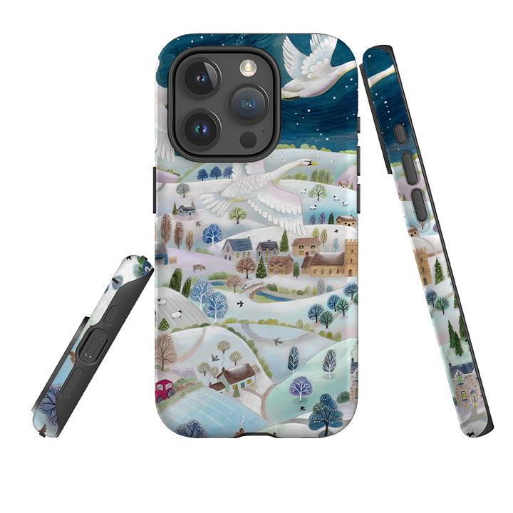 iPhone Tough Case - Winter Swans By Bex Parkin