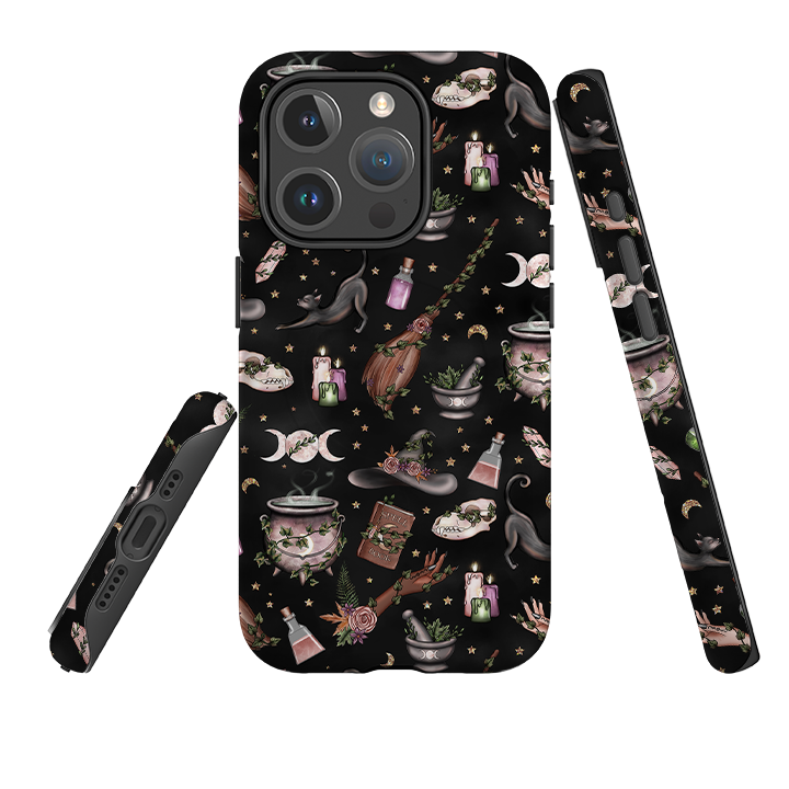 iPhone MagSafe Tough Case - Woodland Witch Black